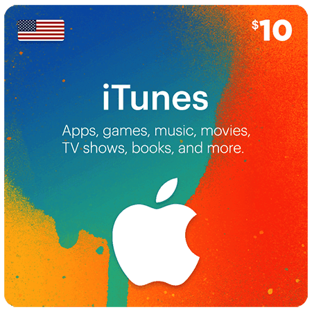 گیفت کارت 10 دلاری اپل آیتونز Apple