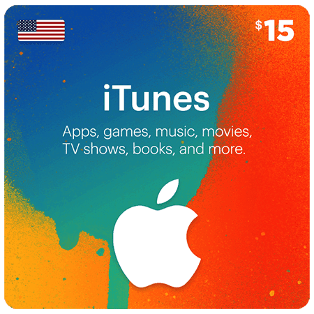 گیفت کارت 15 دلاری اپل آیتونز Apple — تصویر ۲