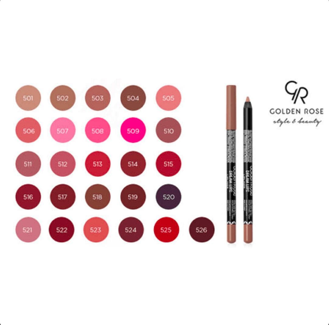 مداد لب گلدن رز Golden Rose مدل Dream Lips شماره 519 — تصویر ۱۱