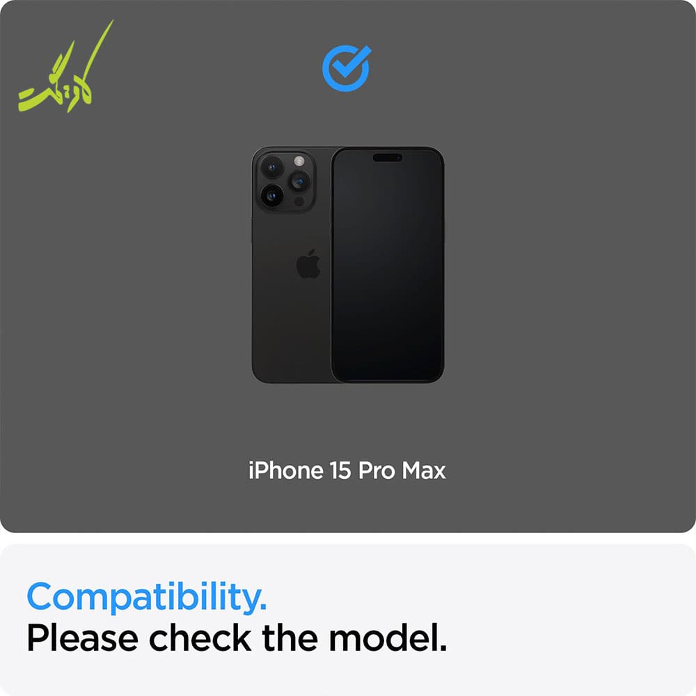 محافظ صفحه نمایش آیفون ۱۵ پرو مکس اسپیگن Spigen AlignMaster GLAS.tR iPhone 15 Pro Max — تصویر ۷