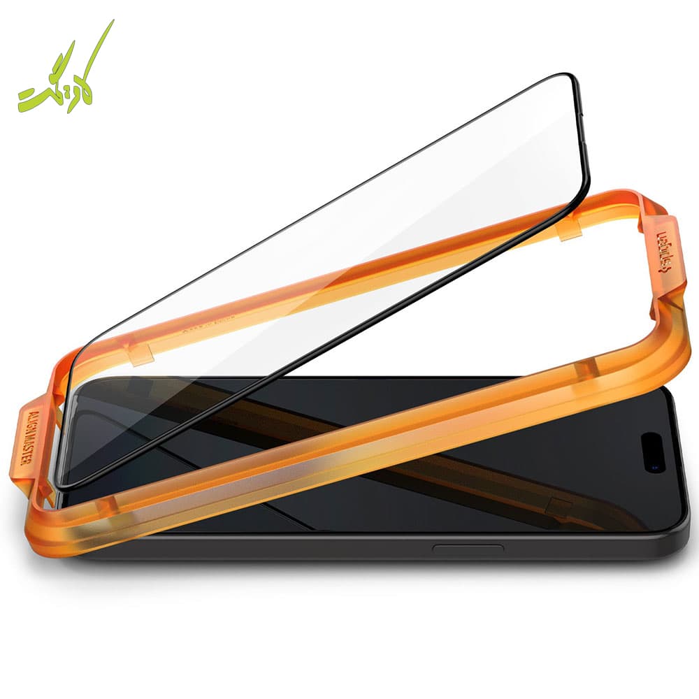 محافظ صفحه نمایش آیفون ۱۵ پرو مکس اسپیگن Spigen AlignMaster GLAS.tR iPhone 15 Pro Max — تصویر ۸