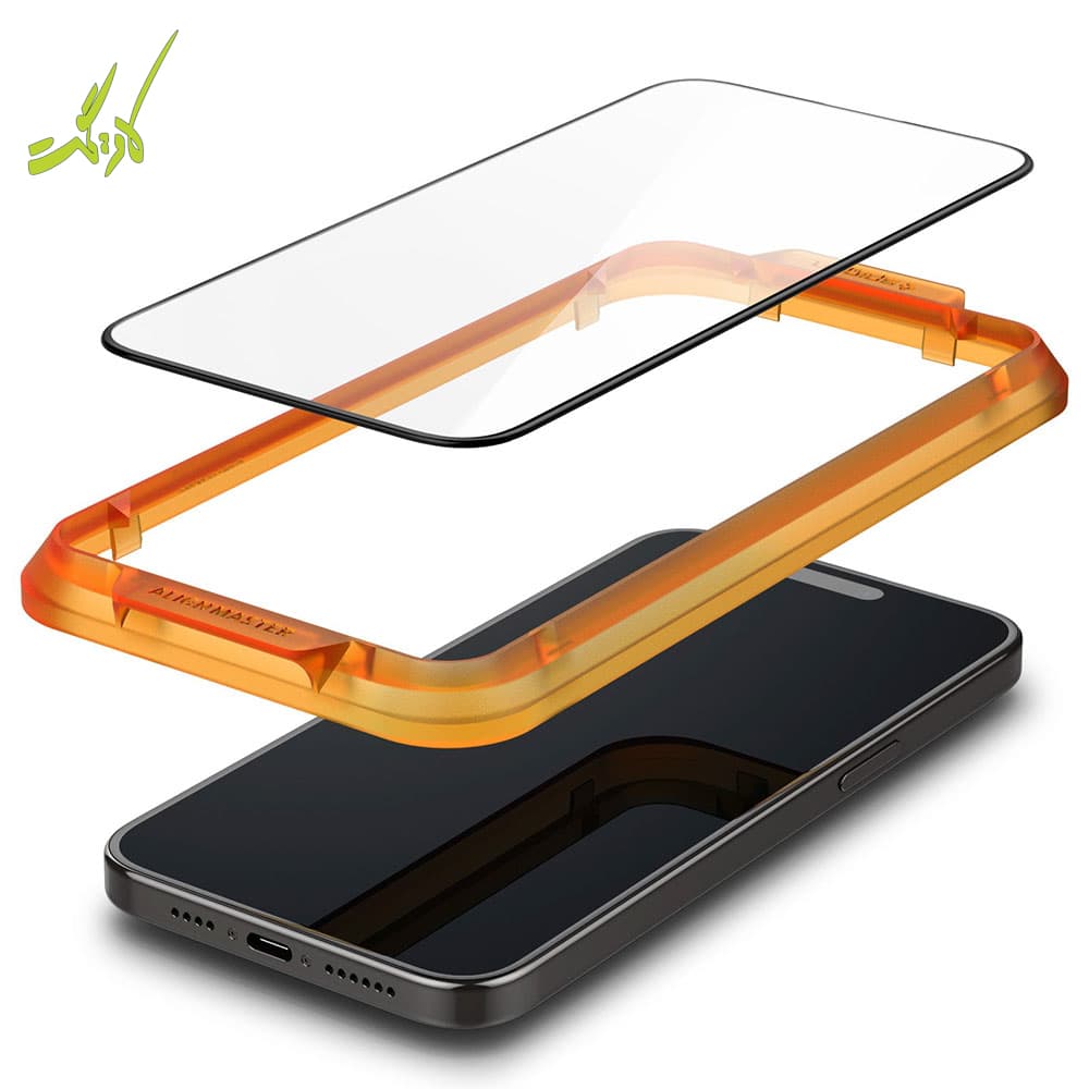 محافظ صفحه نمایش آیفون ۱۵ پرو مکس اسپیگن Spigen AlignMaster GLAS.tR iPhone 15 Pro Max — تصویر ۴