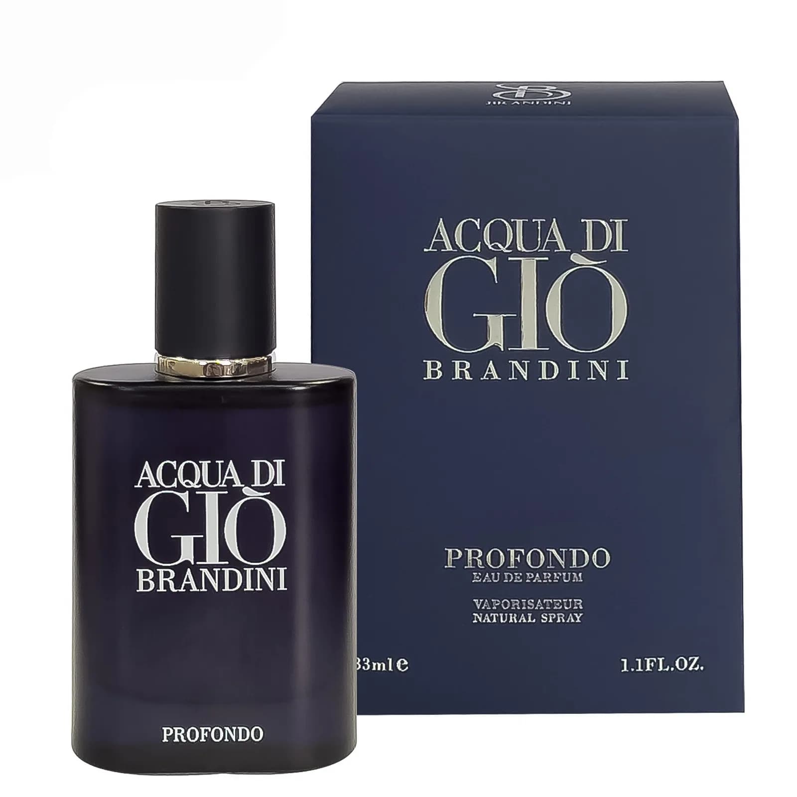 عطر جیبی مردانه برندینی آکوا دی جیو پروفوندو – ۳۳ میل – Brandini Acqua di Gio Profondo