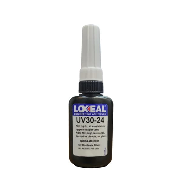 چسب UV لاکسیل ایتالیا مدل Loxeal UV 30-24 حجم 20 میلی‌لیتر مخصوص شیشه و پلاستیک — تصویر ۳