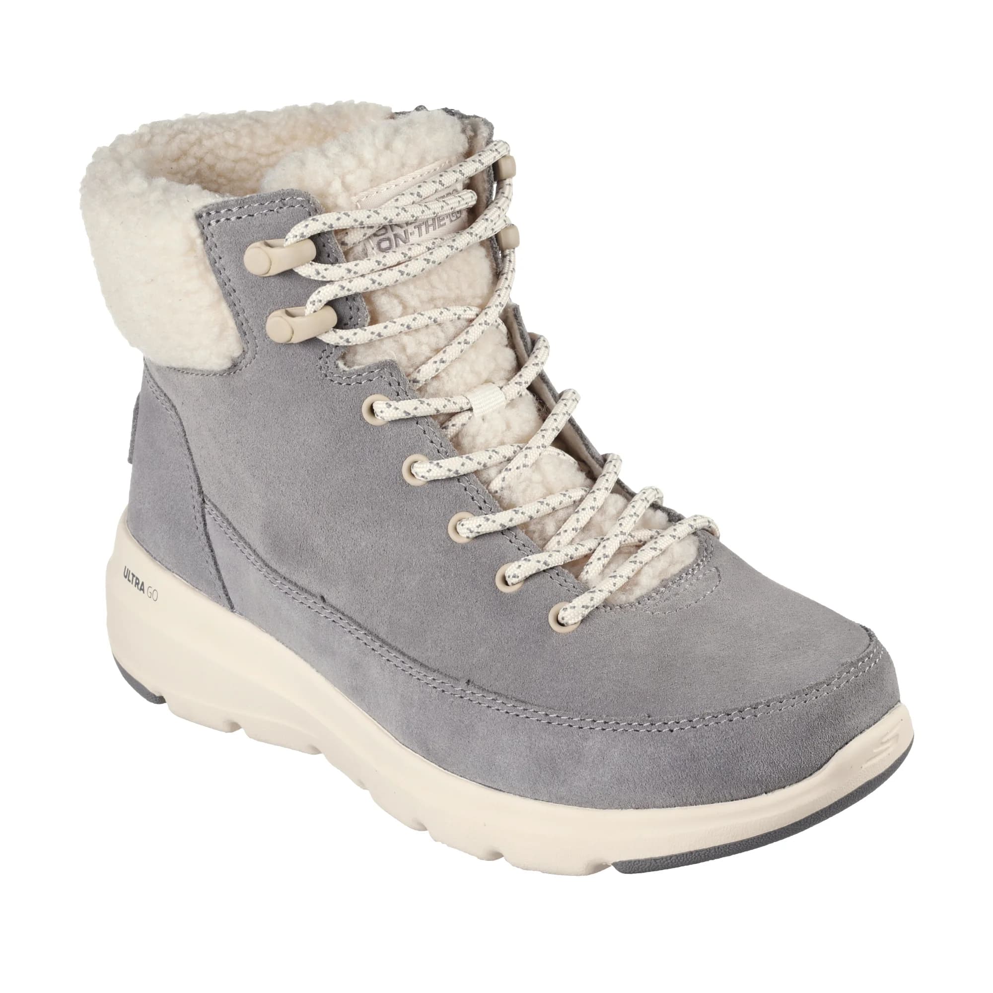 نیم بوت زنانه اسکچرز مدل 16677 GRY Go Walk Glacial Ultra – Woodlands