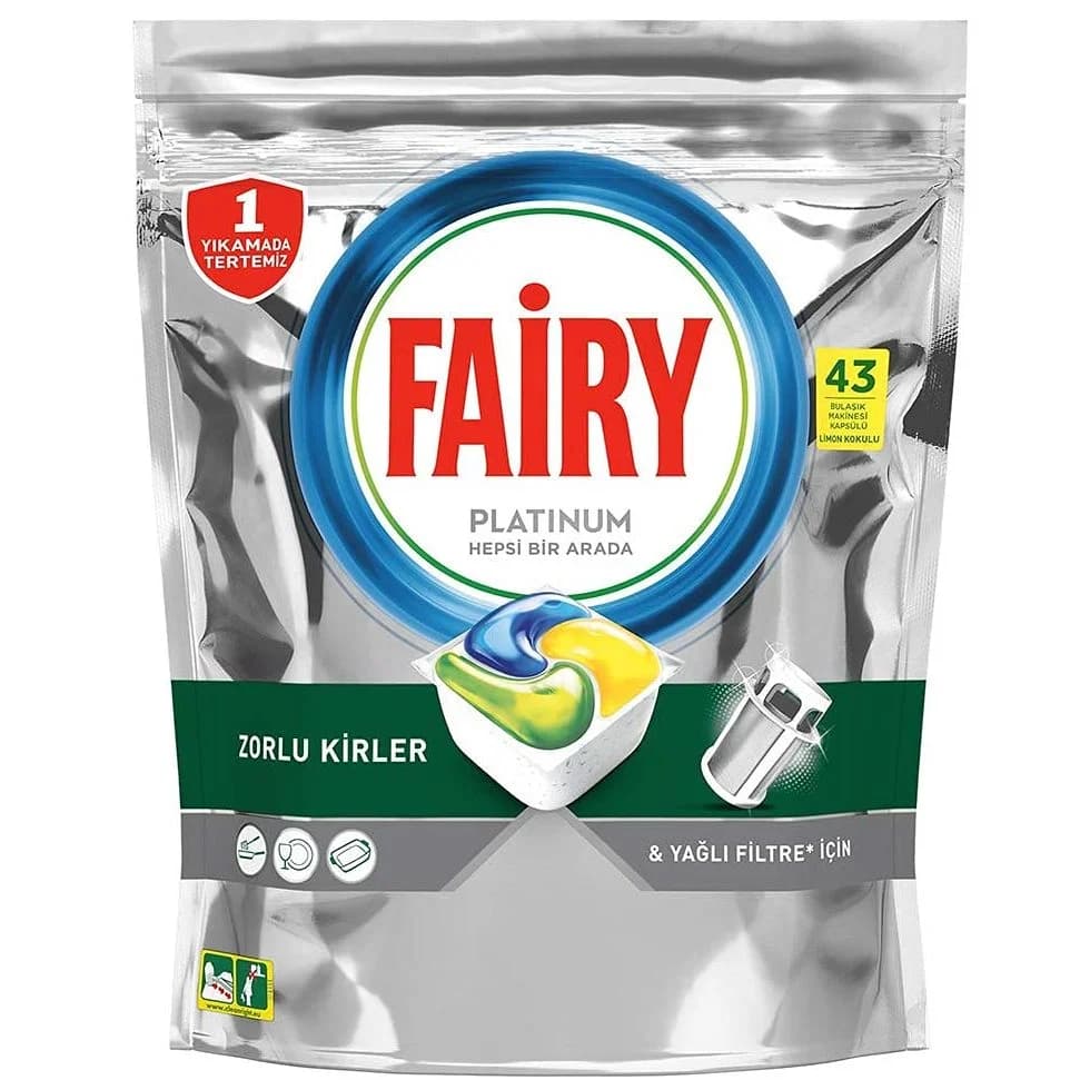 قرص ماشین ظرفشویی فیری پلاتینیوم 43 عددی FAIRY
