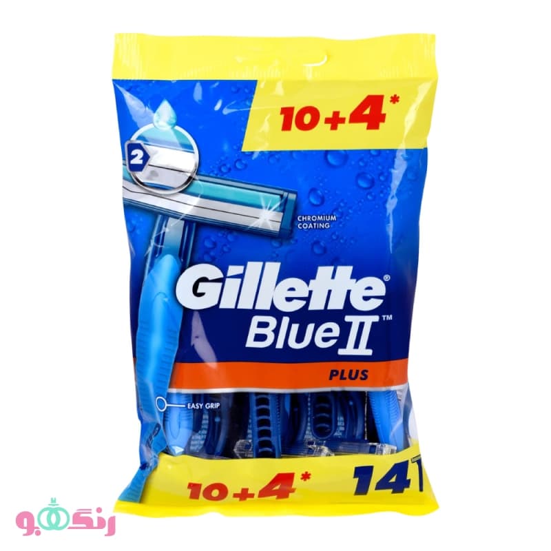 خودتراش 2 لبه ژیلت مدل PLUS بسته 14 عددی — تصویر ۹