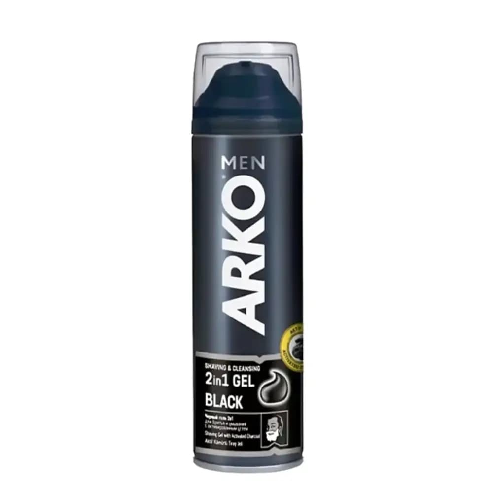 ژل اصلاح آرکو من 2 در 1 مدل Black حجم 200 میل ARKO — تصویر ۵