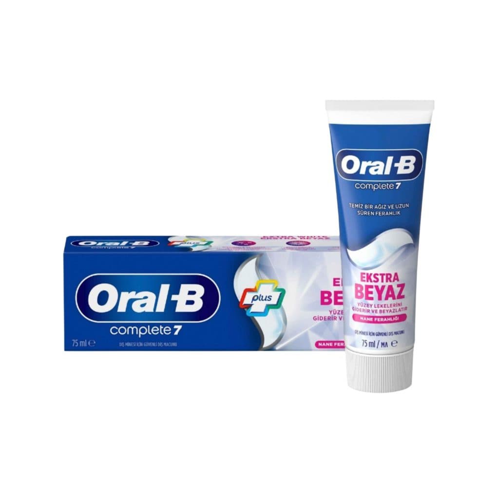 خمیر دندان سفید کننده اورال بی مدل Complete 7 Plus حجم 75 میل Oral-B