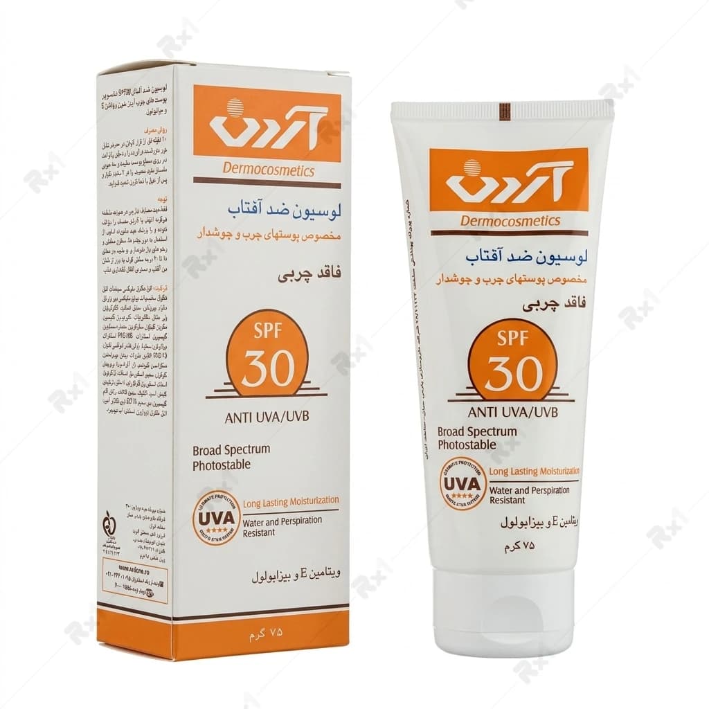 لوسیون ضد آفتاب فاقد چربی آردن SPF 30 مناسب پوست چرب و جوشدار حجم 75 گرم