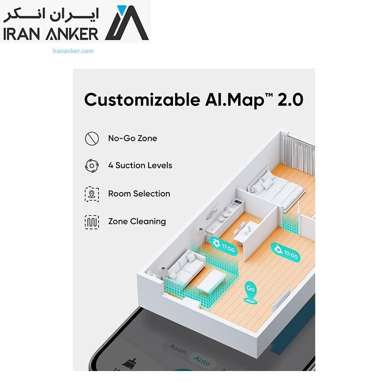 جارو هوشمند رباتیک انکر Anker eufy L60 Hybrid Robot Vacuum Cleaner مدل T2268 — تصویر ۲