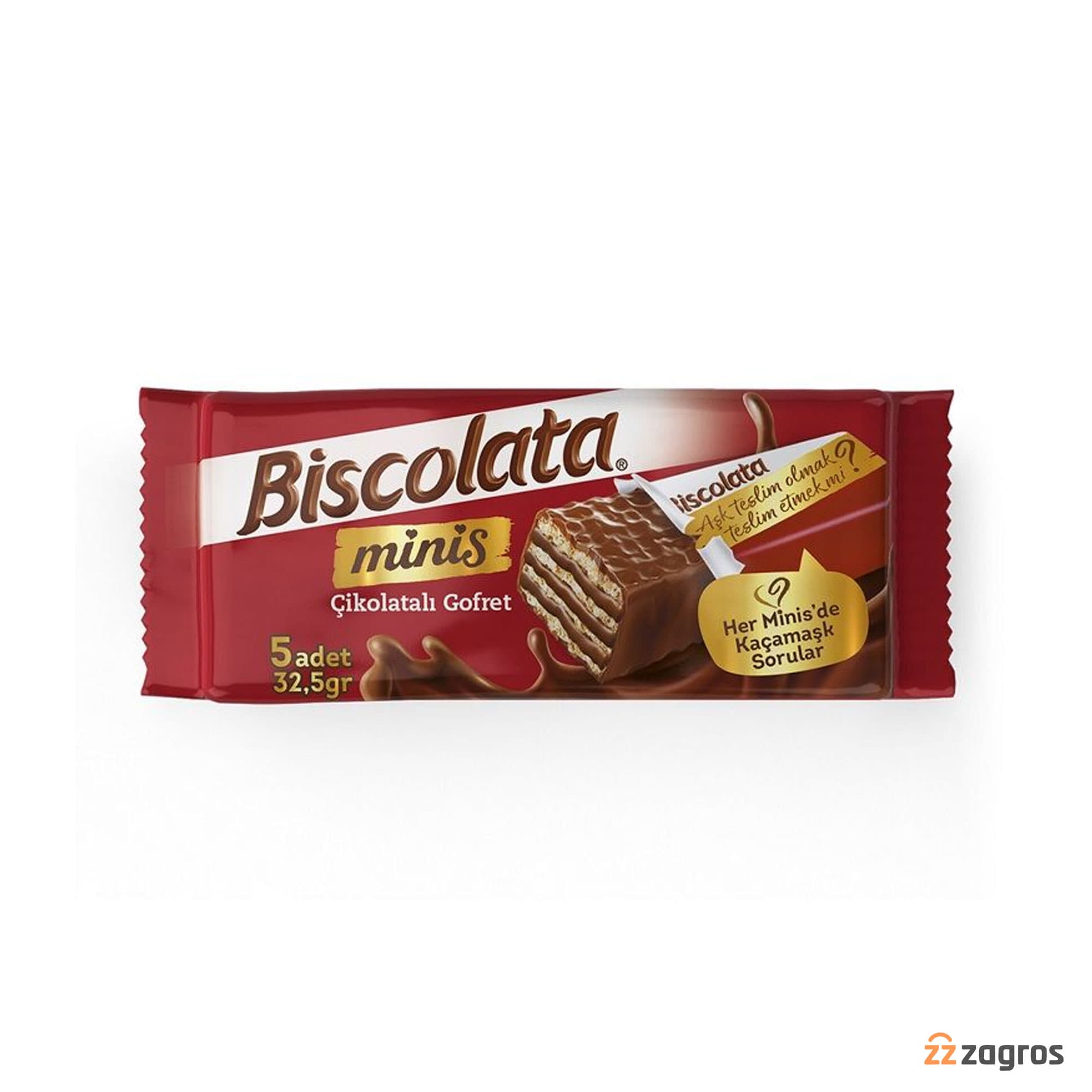 بیسکولاتا ویفر شکلاتی مینیس 32.5 گرم — تصویر ۲