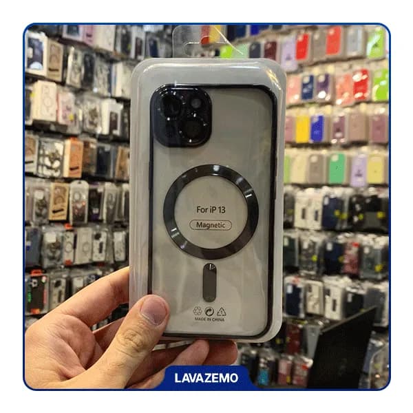 قاب اورجینال الکترواستاتیک Magsafe لنز گلس دار Apple iPhone 13 — تصویر ۶