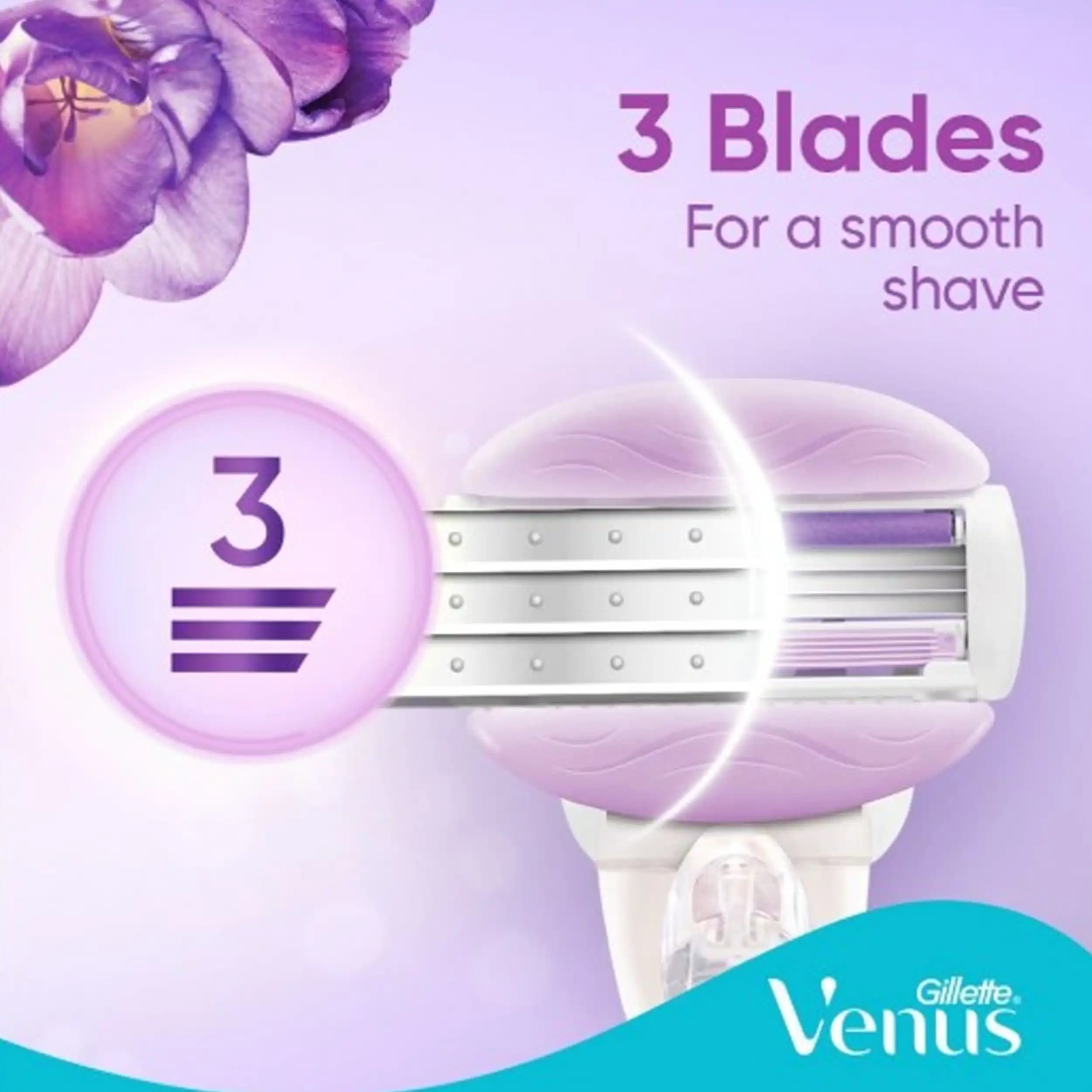 ژیلت ونوس بریز 2 یدک | Gillette Venus ComfortGlide Breeze Razor — تصویر ۳