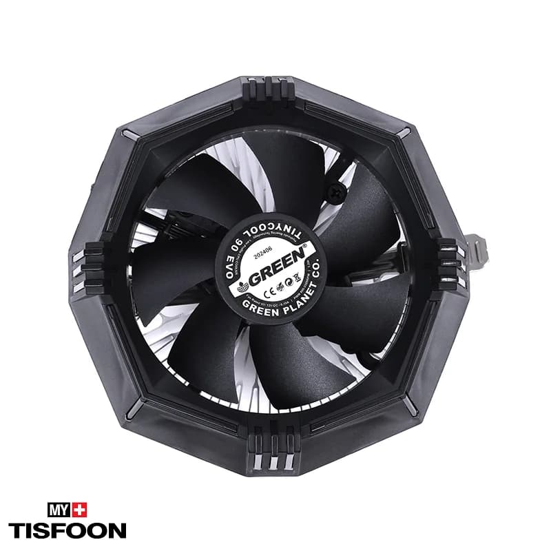 خنک کننده بادی پردازنده گرین TINYCOOL 90 EVO — تصویر ۲
