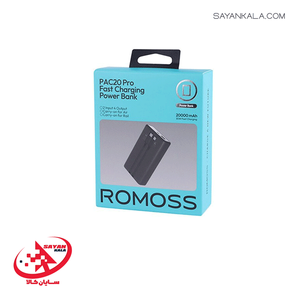 پاور بانک روموس مدل POWER BANK ROMOSS PAC20-392 20000mAH 30W