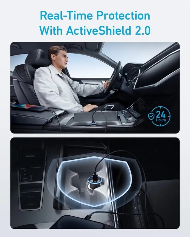 شارژر فندکی 52.5 وات انکر Anker 323 Car Charger 52.5W — تصویر ۴
