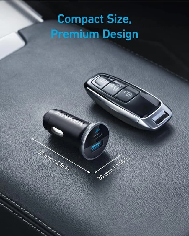 شارژر فندکی 52.5 وات انکر Anker 323 Car Charger 52.5W — تصویر ۵