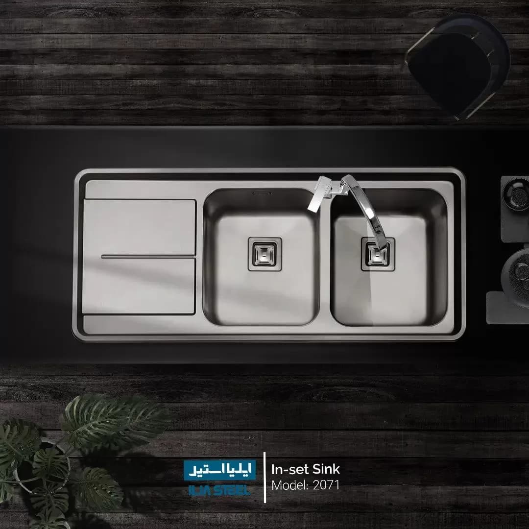 سینک فانتزی توکار ایلیااستیل مدل 2071 — تصویر ۱۱