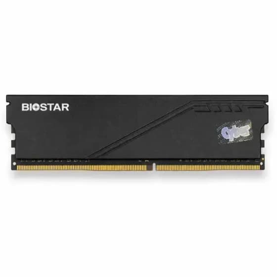 رم کامپیوتر بایوستار 8 گیگ ddr4 تک چنل با فرکانس 3200 cl16 مدل storm v پلمپ