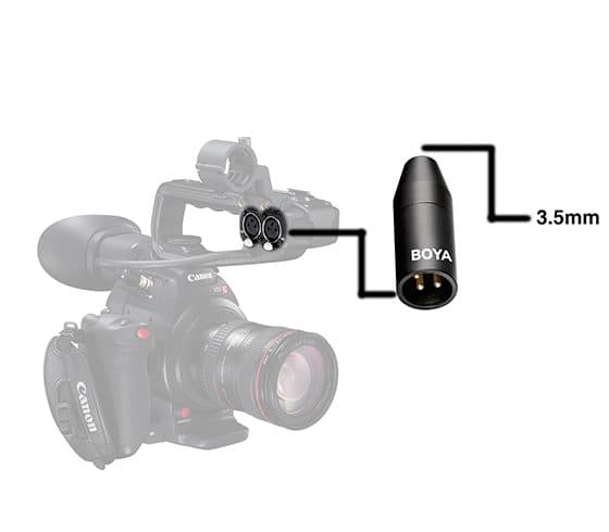 تبدیل میکروفن بویا Boya BY-35C-XLR Converter — تصویر ۳