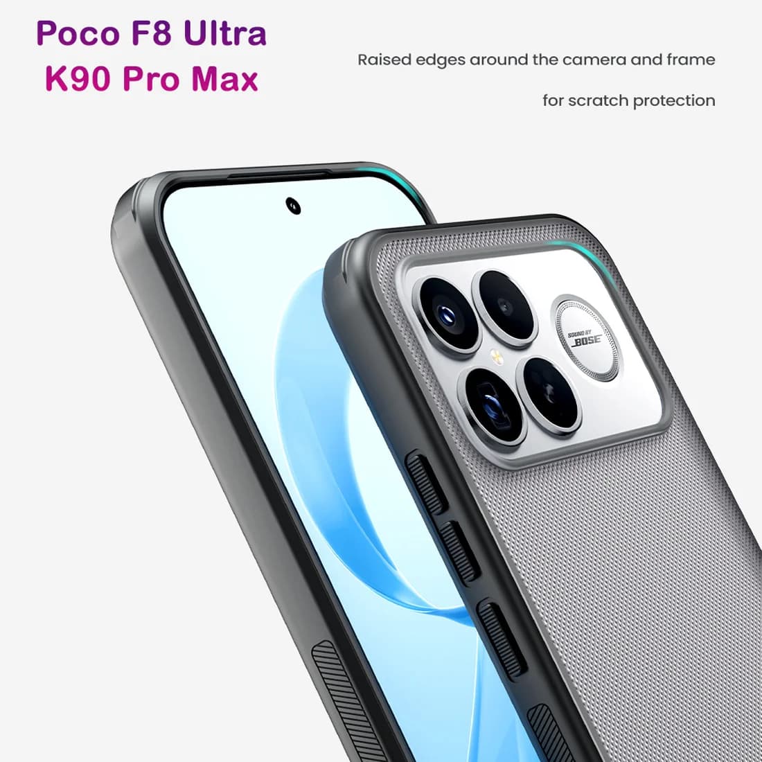 قاب ضدضربه دودی Poco F8 Ultra مارک نیلکین مدل Super Frosted Shield Pro Clear — تصویر ۵