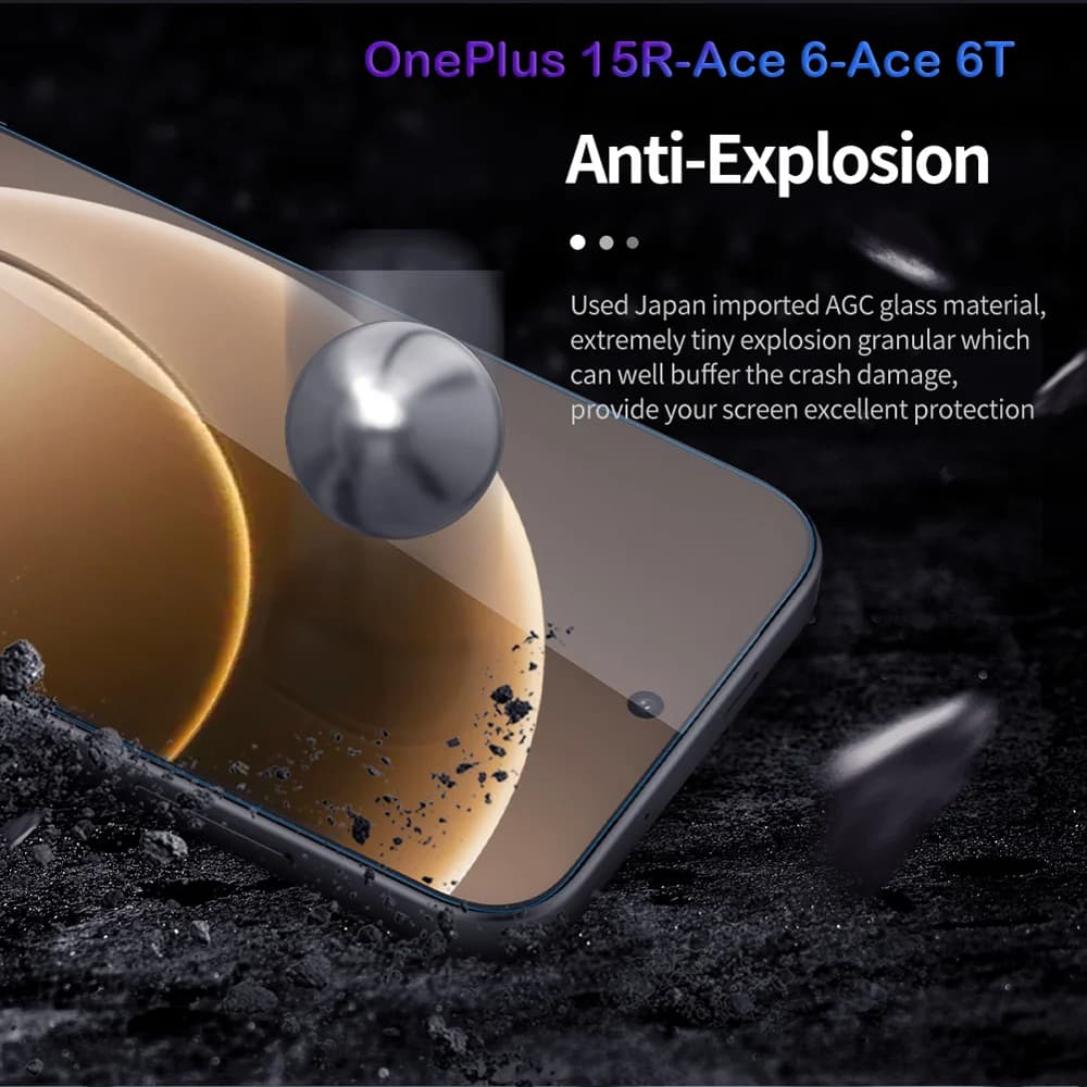 گلس شیشه‌ای OnePlus Ace 6 مارک نیلکین مدل H+Pro — تصویر ۵
