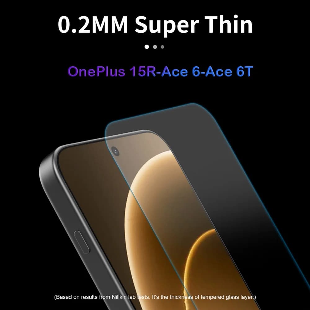 گلس شیشه‌ای OnePlus Ace 6 مارک نیلکین مدل H+Pro — تصویر ۳