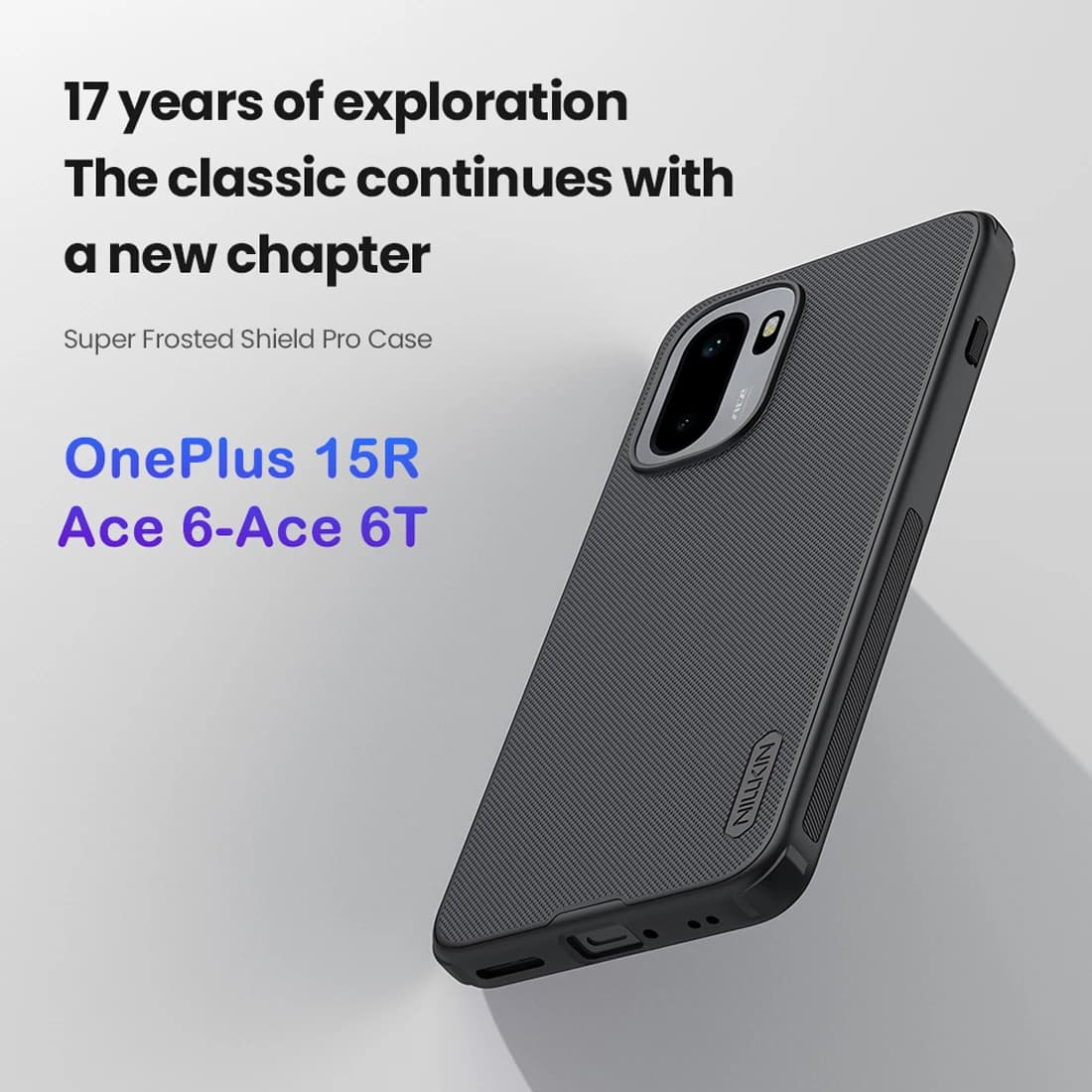 قاب ضدضربه OnePlus Ace 6T مارک نیلکین مدل Super Frosted Shield Pro — تصویر ۱۱