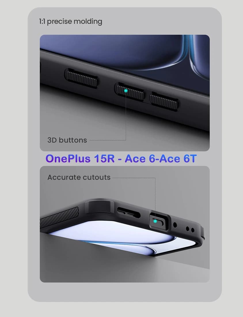 قاب ضدضربه OnePlus Ace 6T مارک نیلکین مدل Super Frosted Shield Pro — تصویر ۵