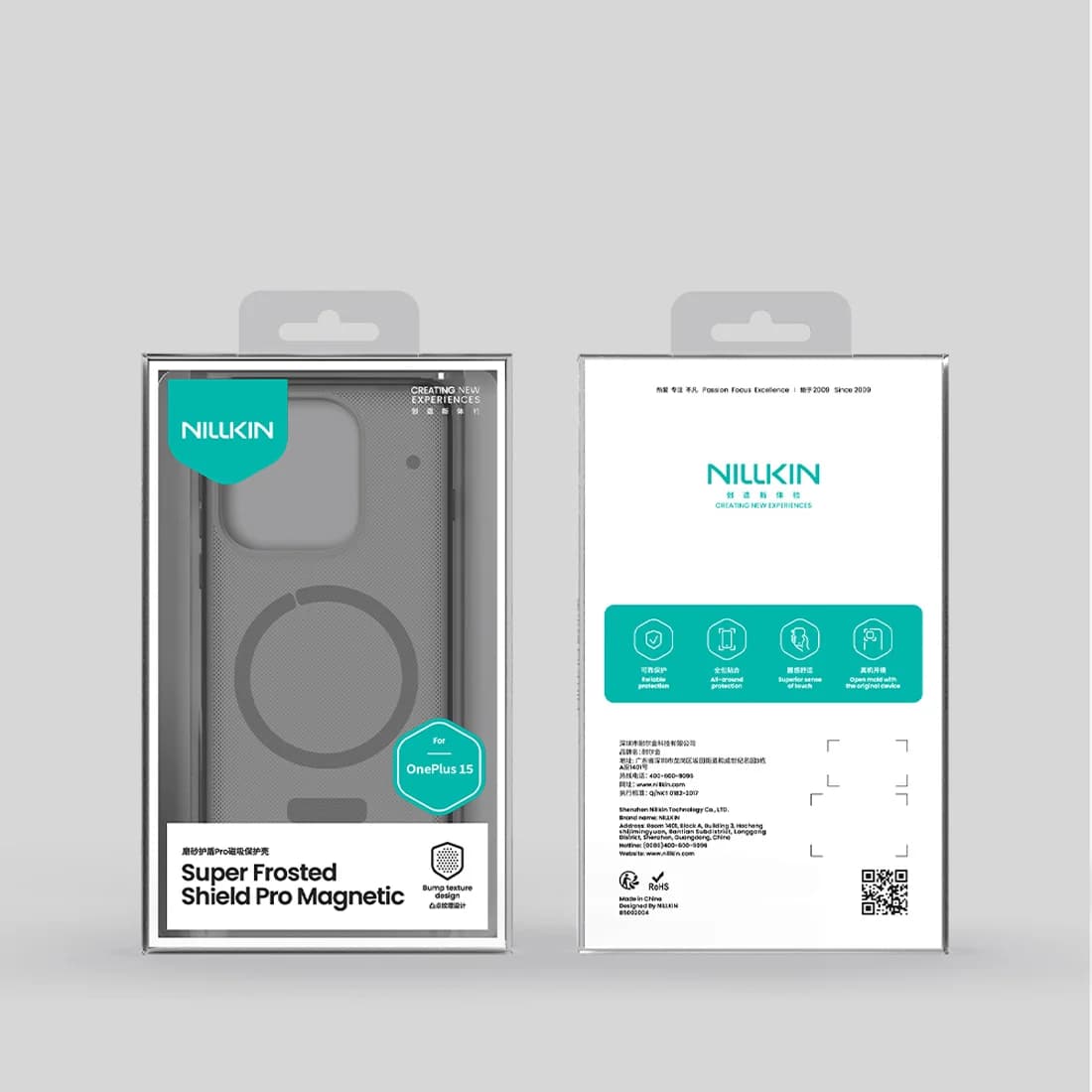 قاب ضدضربه دودی مگنتی OnePlus 15 مارک نیلکین مدل Super Frosted Shield Pro Clear Magnetic — تصویر ۱۰
