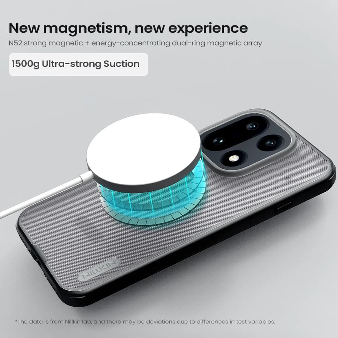 قاب ضدضربه دودی مگنتی OnePlus 15 مارک نیلکین مدل Super Frosted Shield Pro Clear Magnetic — تصویر ۶