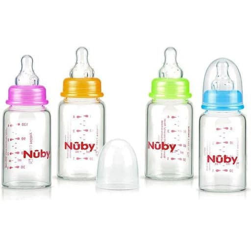 شیشه شیر پیرکس 120 میل نابی NUBY 1179 — تصویر ۹