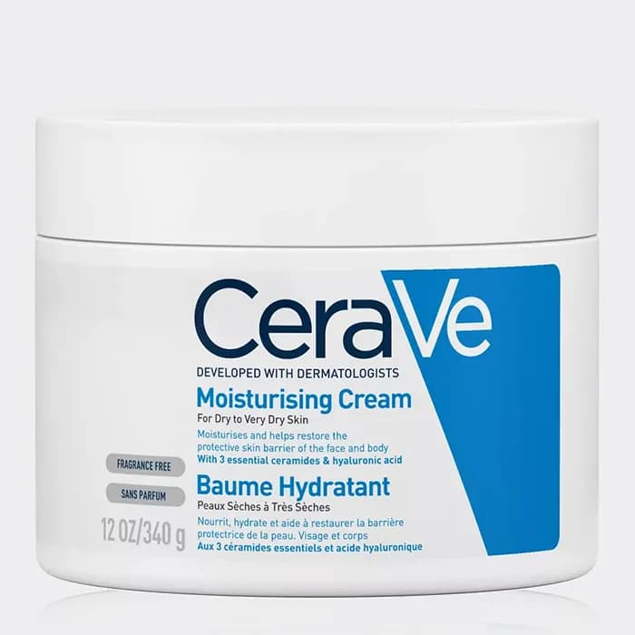 آبرسان و مرطوب کننده پوست خشک و خیلی خشک سراوی Cerave Moisturizing Cream For Dry to Very Dry Skin 340g — تصویر ۲