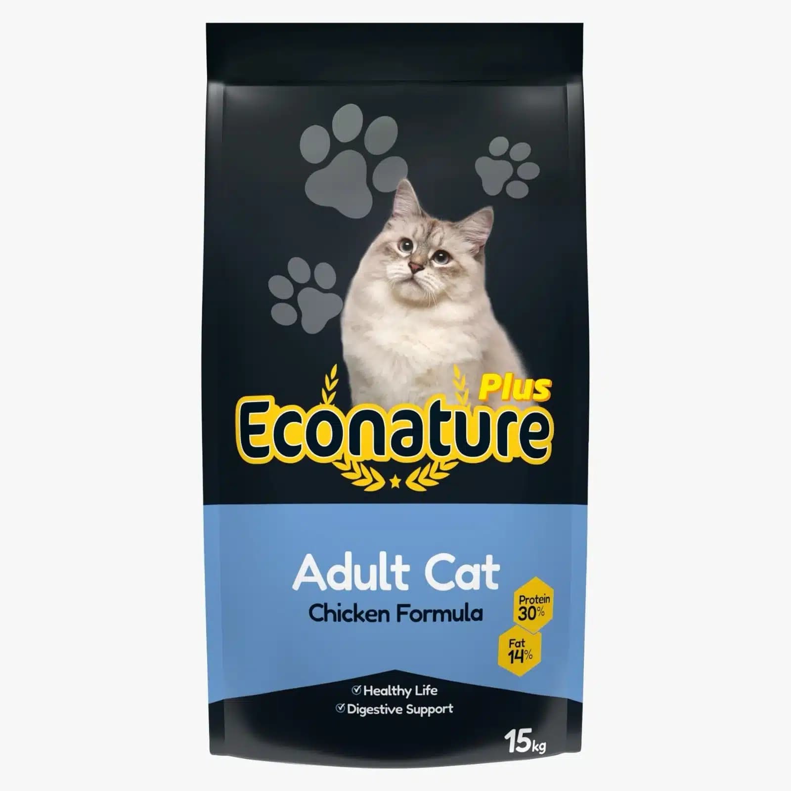 غذای گربه ترکیه ای اکونیچر پلاس (Econature Plus) با طعم مرغ بسته ۱ کیلویی (فله) — تصویر ۳