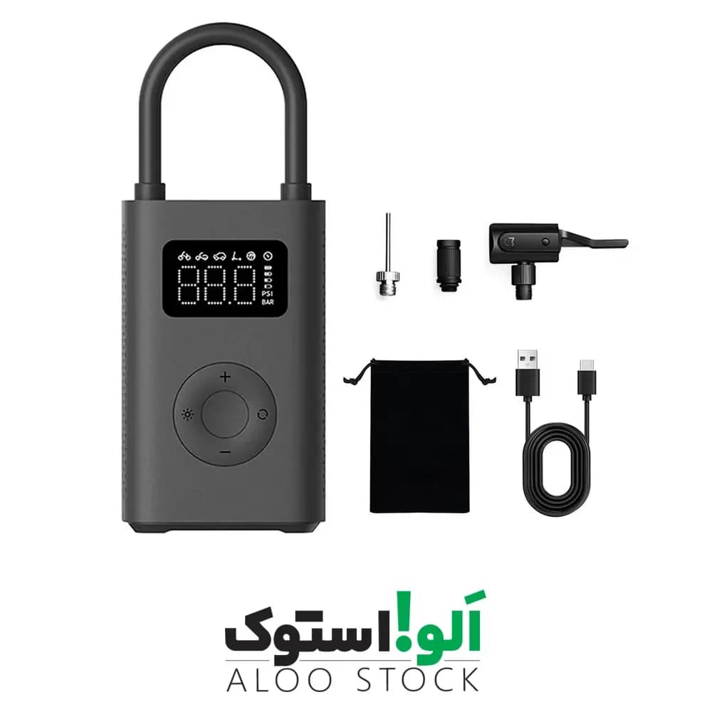 پمپ باد شارژی شیائومی Mi Portable Electric Air Compressor 2 MJCQB06QW — تصویر ۱۱