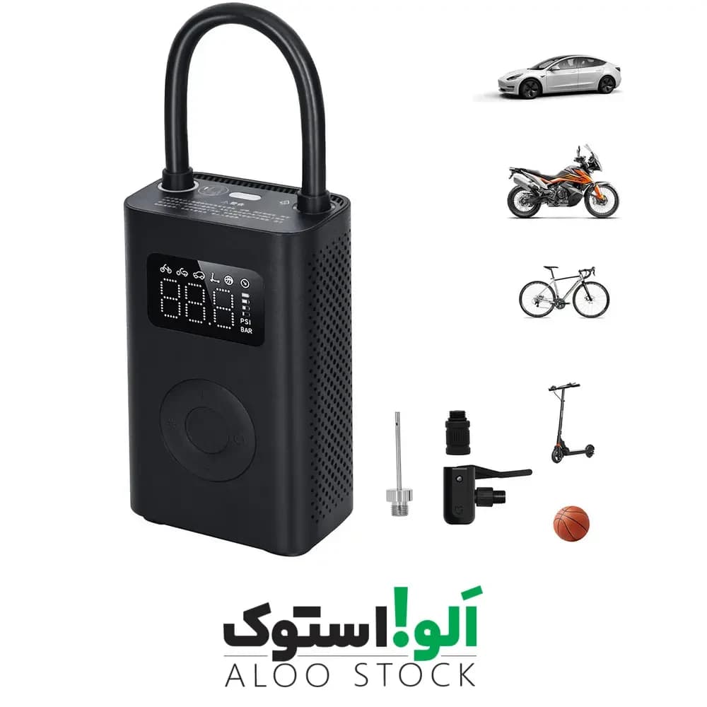 پمپ باد شارژی شیائومی Mi Portable Electric Air Compressor 2 MJCQB06QW — تصویر ۲