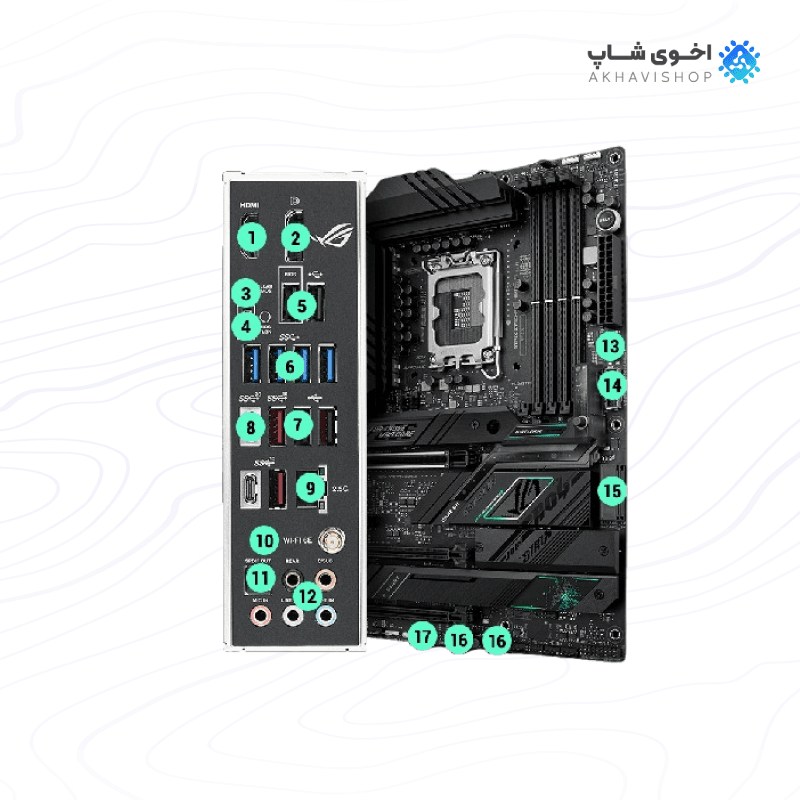 مادربرد ایسوس مدل ROG STRIX Z790-F GAMING WIFI — تصویر ۲