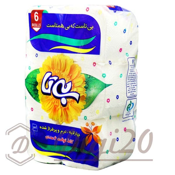 دستمال توالت ۶ قلو بی تا — تصویر ۳