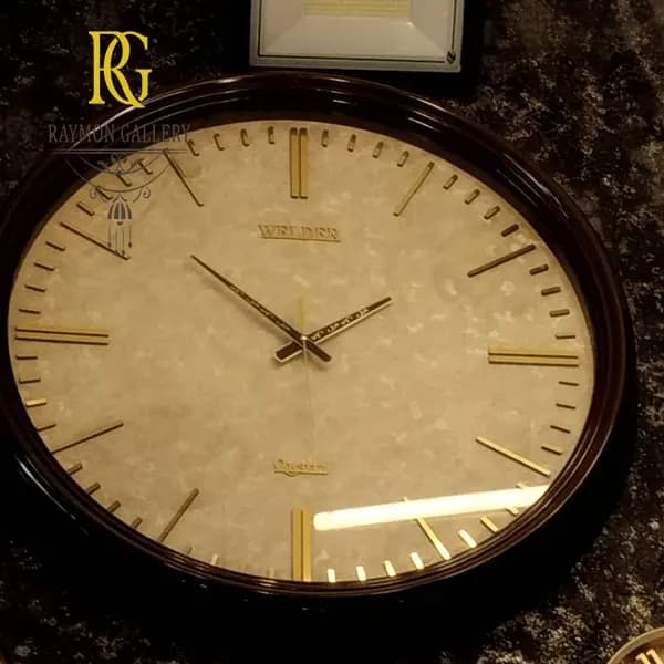 ساعت ولدر کرم قهوه ای قطر 70 — تصویر ۳