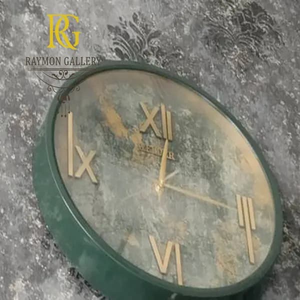 ساعت دیواری سبز قطر40 — تصویر ۶
