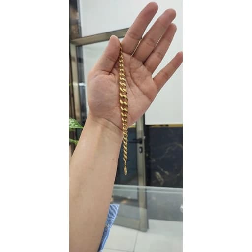 دستبند نقره رنگ طلایی کارتیه وارداتی