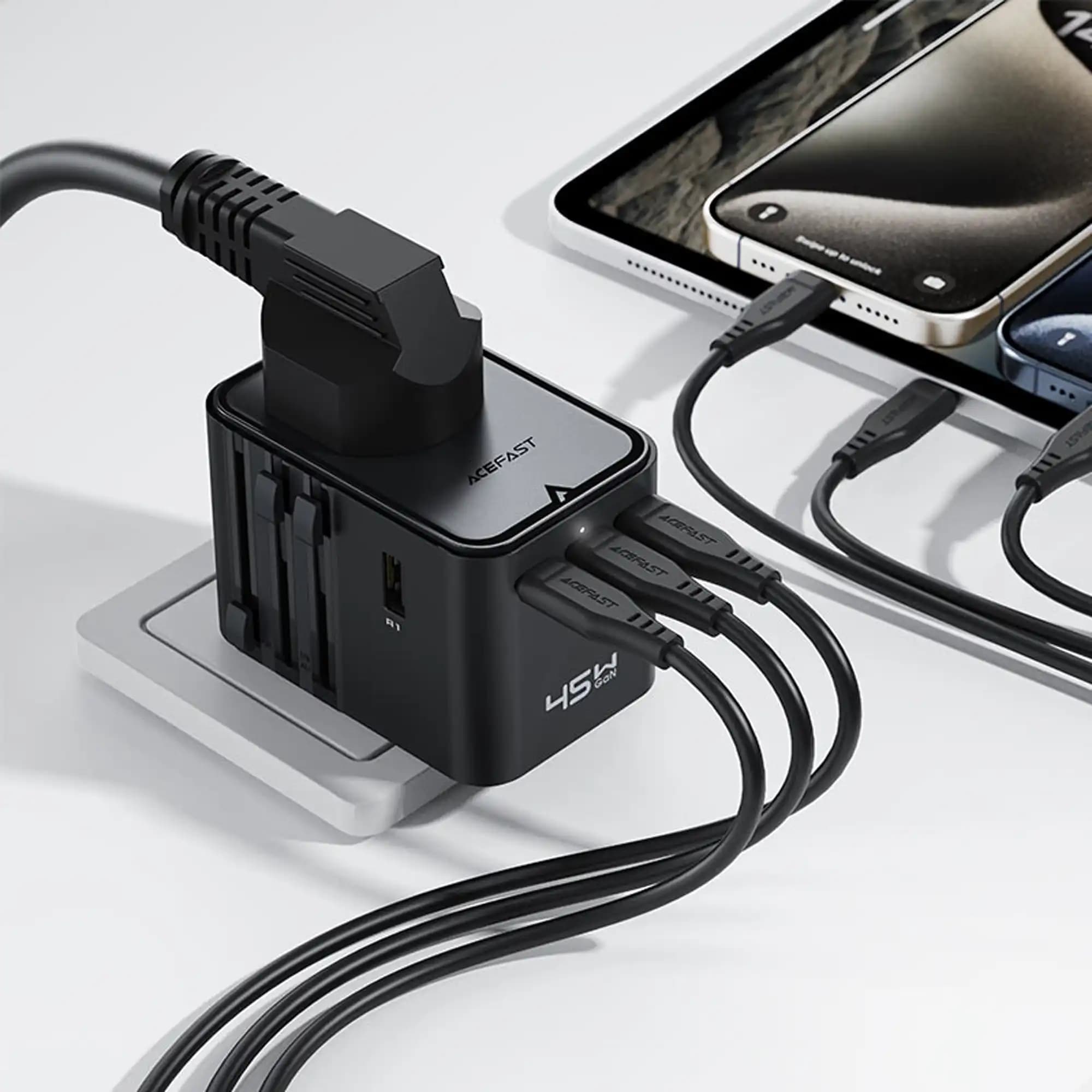 شارژر دیواری و مبدل برق ایس فست مدل Z8 PD45W توان 45 وات — تصویر ۱۲