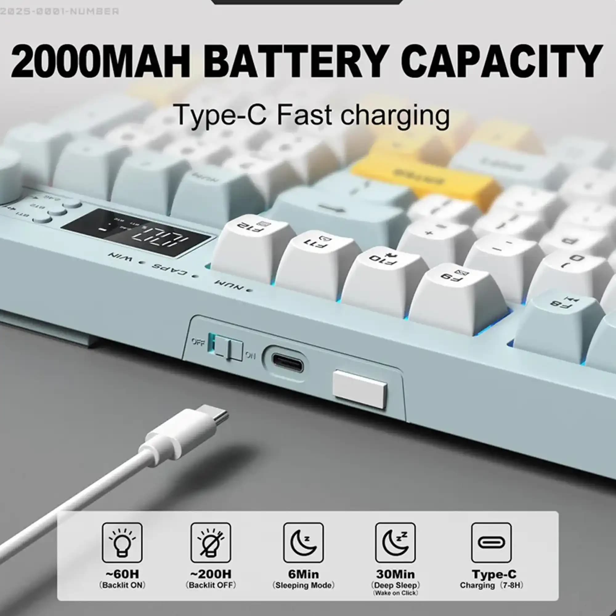 کیبورد گیمینگ بی سیم اونیکوما مدل G80 — تصویر ۲