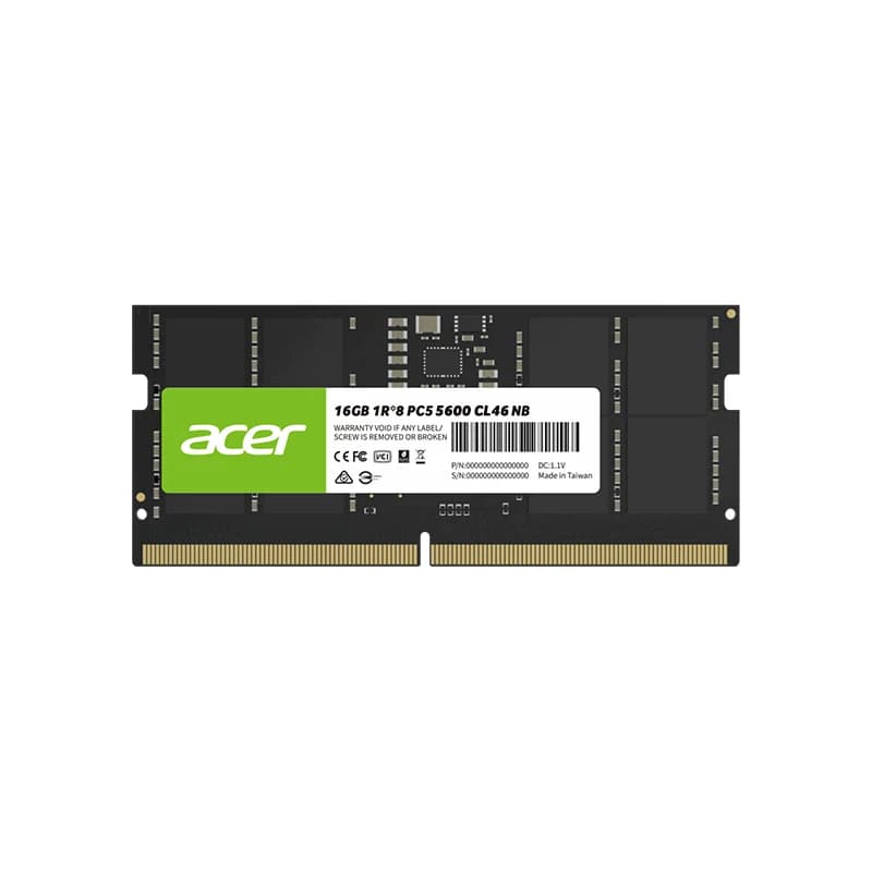 حافظه رم لپ تاپ ایسر DDR5 مدل SD200 فرکانس 5600 مگاهرتز CL46 ظرفیت 16 گیگابایت