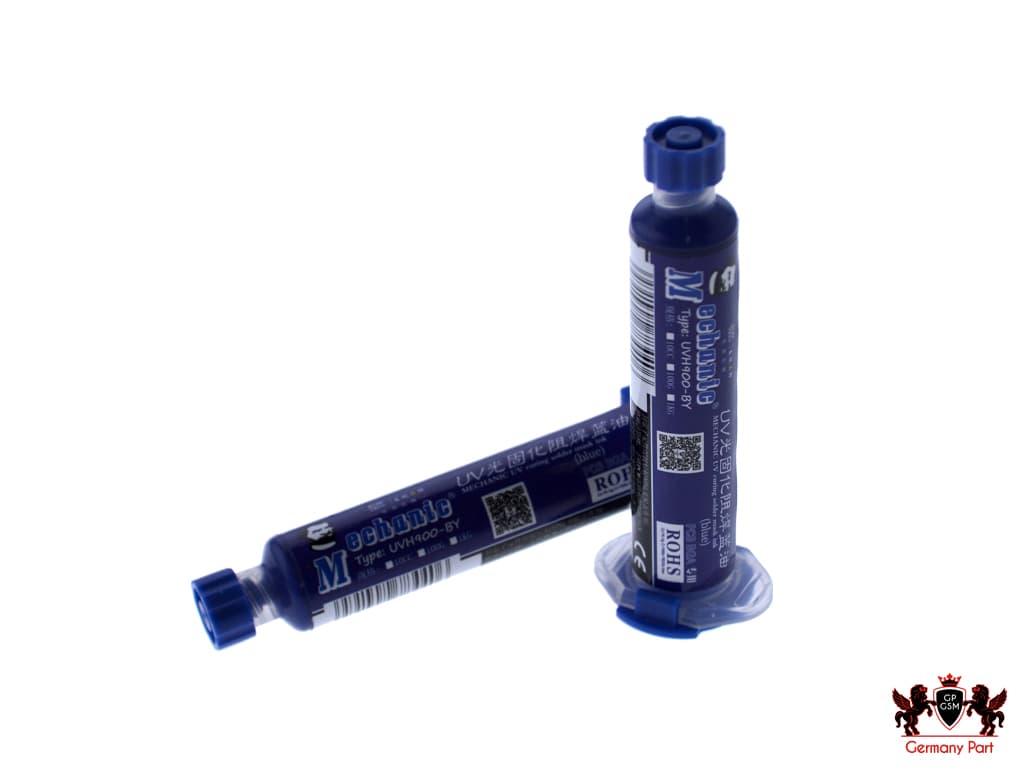 UV SOLDER MASK INK MECHANIC-چسب UV برای حفاظت از اتصال کوتاه و قطع شدن سیم کشی روی برد(آبی) — تصویر ۲