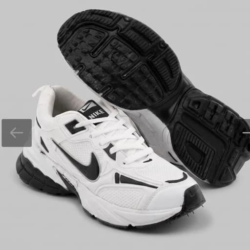 کفش مردانه اسپرت چرم مصنوعی سفید Nike مدل 50712