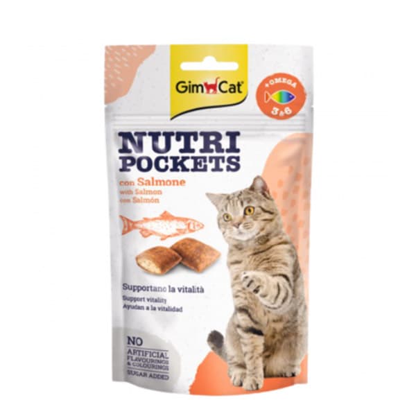 تشویقی گربه با طعم سالمون نوتری جیم کت Salmon Nutri