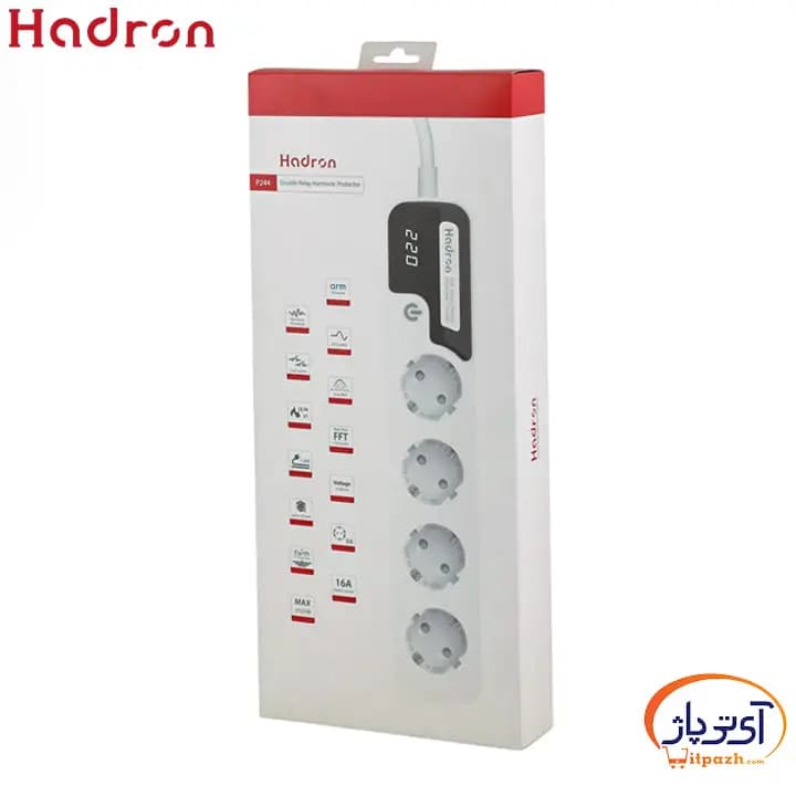 چندراهی و محافظ برق هادرون ۱۶ آمپر مدل P244 — تصویر ۴
