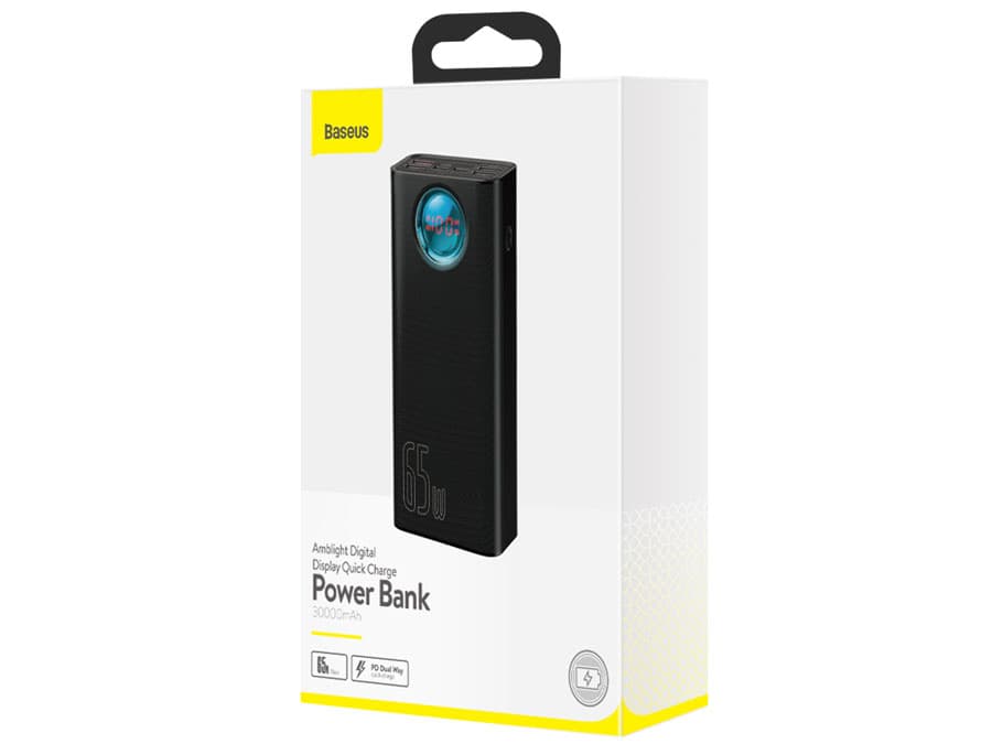 پاوربانک فست شارژ باسئوس مدل PPLGA01 ظرفیت 30000 میلی آمپر ساعت — تصویر ۲